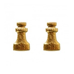[130891-ING] EMBLEMA METALICO CUELLO 2PCS INGENIERO