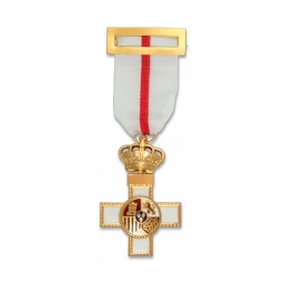[141810/09223] MEDALLA AL MERITO MILITAR BLANCA-ROJA