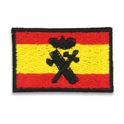 [09760] PARCHE BANDERITA ESPAÑOLA VELCRO HOMBRO BORDADO GUARDIA CIVIL
