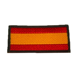 [130482-OD] PARCHE BANDERITA ESPAÑOLA HOMBRO C/VELCRO VERDE