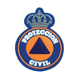 [301251-LS] PARCHE PROTECCION CIVIL LISO AZUL