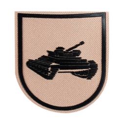 [301332-DE] PARCHE TANQUE S/LETRA CON VELCRO TAN