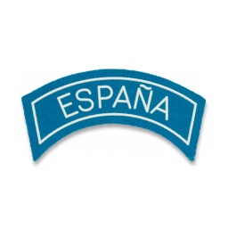 [301389] PARCHE ONU ESPAÑA TIRA C/VELCRO CELESTE