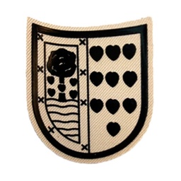 [301400-KH] PARCHE BRIPAC 3º BANDERA CORAZONES BEIGE