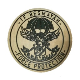 [303348] PARCHE BRIPAC IRAK TF BESMAYAH PROTECTION C/VELCRO TAN