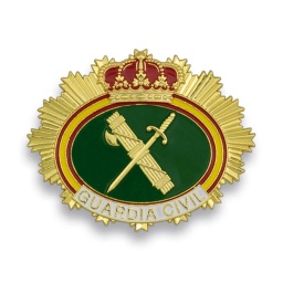 [09812] PLACA CARTERA GUARDIA CIVIL ALBAINOX VERDE-DORADA