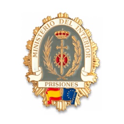 [301399-P] PLACA CARTERA METALICA BANDERA COMUNIDAD PRISIONES