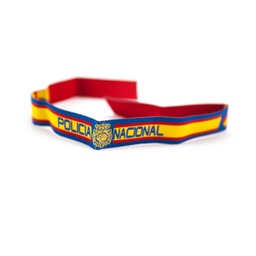 [111625] PULSERA CINTA BANDERA ESPAÑA POLICIA NACIONAL MARINO
