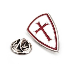 [365271] PIN ESCUDO CRUZ TEMPLARIO BLANCO-ROJO