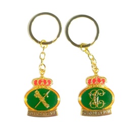 [09811] LLAVERO GUARDIA CIVIL ESPADA/GC VERDE-DORADO