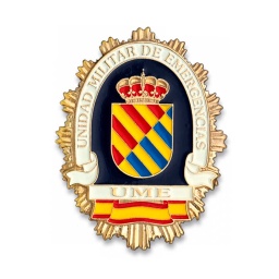 [331390-UME] PLACA CARTERA METALICA C/BANDERA UME