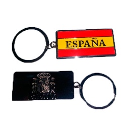 [02355] LLAVERO ESPAÑA RECTANGULAR METALICO