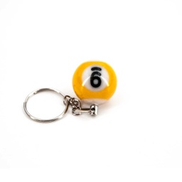 [111243-YL] LLAVERO BOLA BILLAR PEQ. AMARILLO