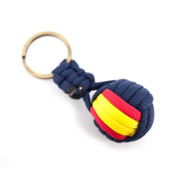 [111605-NVBL] LLAVERO BOLA GR. PARACORD BANDERA ESPAÑA MARINO