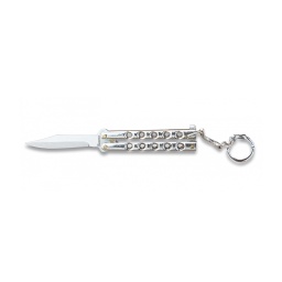 [02055-C] NAVAJA MARIPOSA ALBAINOX 6CM PLATA
