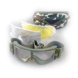 [AC12372O] GAFA AIRSOFT 3 LENTES INTERCAMB. GX 800 VERDE