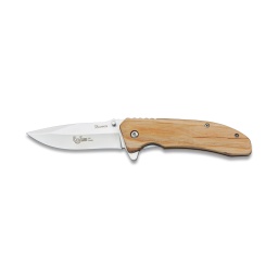 [19972] NAVAJA ALBAINOX 8.5CM CACHA MADERA NATURAL