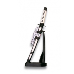 [33312] KATANA MINI TOLE10 9.8CM C/PEANA NEGRA-BLANCA