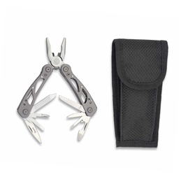 [33925] ALICATE ALBAINOX 11 USOS C/FUNDA NEGRO-PLATA