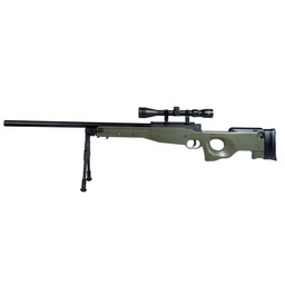 [SG00035] FUSIL SAIGO DEFENSE L96 C/MIRA C/GATILLERA METALICA VERDE
