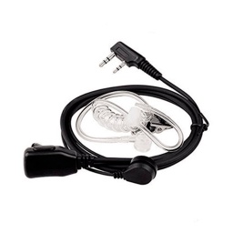 [CZ0945] AURICULAR PTT BAOFENG Y KENWOOD 2 ENDID. NEGRO