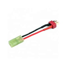 [VB-TDEANM] ADAPTADOR T-DEAN MACHO A TAMIYA MINI NEGRO-ROJO