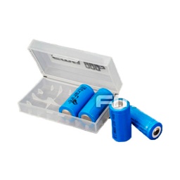 [TB1036] CAJA PILAS FMA CR123/BRC18650 TRANSPARENTE