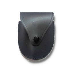 [70211] FUNDA GRILLETES CUERO CERRADA PEQ.NEGRA