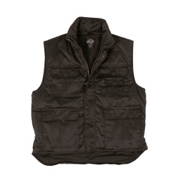 CHALECO VEST MILTEC ACOLCHADO NEGRO