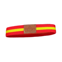 [88612-ES/70713] PULSERA ESPAÑA ELASTICA NAUTICAL CUADRADO CUERO ESPAÑA