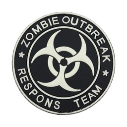 [V4441503706] PARCHE PVC 3D ZOMBIE OUTBREAK REDONDO