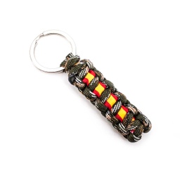 [111611-WL] LLAVERO PARACORD BANDERA ESPAÑA CAMO