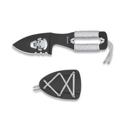 [32450] CUCHILLO ALBAINOX CORTO PUNISHER NEGRO-BLANCO