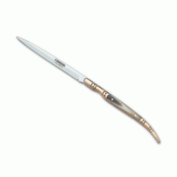 [402-A] NAVAJA CUDEMAN ESTILETE IMIT.ASTA 10CM NEGRO/BLANCO