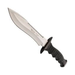 [85-181] CUCHILLO MUELA ZAMAK PUÑO GOMA NEGRO