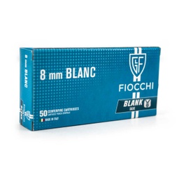 [F18] BALAS DETONADORAS FIOCCHI 8MM 50PCS PLATA