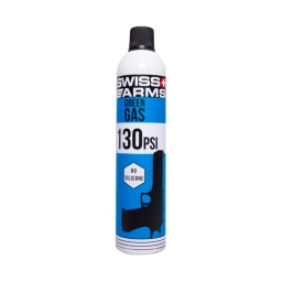 [603511] BOTELLA GAS SWISS ARMS GREEN GAS 130PSI S/SILICONA 600ML AZUL