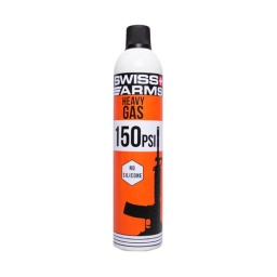 [603513] BOTELLA GAS SWISS ARMS HEAVY GAS 150PSI S/SILICONA 600ML NARANJA