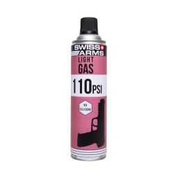 [603515] BOTELLA GAS SWISS ARMS LIGHT GAS 110PSI S/SILICONA 450ML MORADA