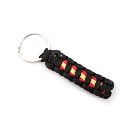 [111611-BK] LLAVERO PARACORD BANDERA ESPAÑA NEGRO