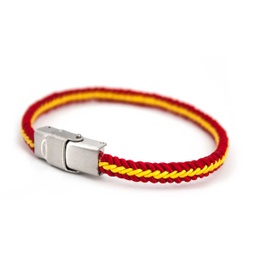 [002033-ES] PULSERA ESPAÑA CIERRE PLATA METALICO ESPAÑA