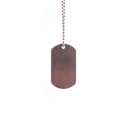 [301183] CHAPA IDENTIFICACION TROQUELADA 1PCS PLATA