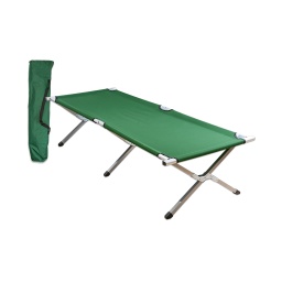 [14402001] CAMA PLEGABLE GR. MILTEC ALUMINIO VERDE