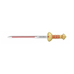 [09374] MINI ESPADA CENTURION 17.3CM PLATA-ORO