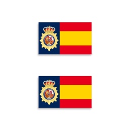 [09965] PEGATINA ABULTADA BARBARIC 2PCS POLICIA NACIONAL