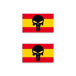 [09963] PEGATINA ABULTADA BARBARIC 2PCS PUNISHER ESPAÑA