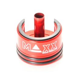 [MX-CYL001CHS] CABEZA CILINDRO MAXX MODEL CNC ALUMINIO AEG ROJA