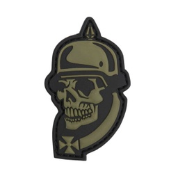 [V4441305366] PARCHE PVC 3D CALAVERA CASCO PEQ. VERDE