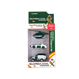 [780432] SET GUARDIA CIVIL HELICOPTERO COCHE 3 P.BLANCO/VERDE