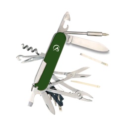 [11132] NAVAJA ALBAINOX MULTIUSOS SACACORCHO PROFESIONAL 20 USOS VERDE